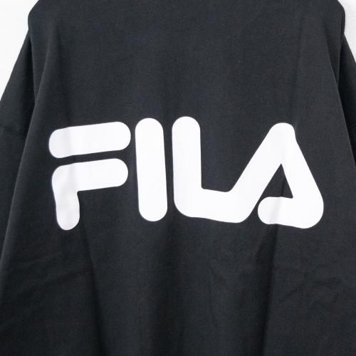 FILA HERITAGE ロゴスリーブ ロンT BLACK FM9807