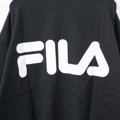 FILA HERITAGE ロゴスリーブ ロンT BLACK FM9807