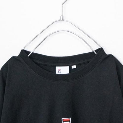 FILA HERITAGE ロゴスリーブ ロンT BLACK FM9807