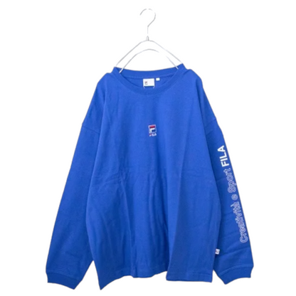 FILA HERITAGE ロゴスリーブ ロンT BLUE FM9807