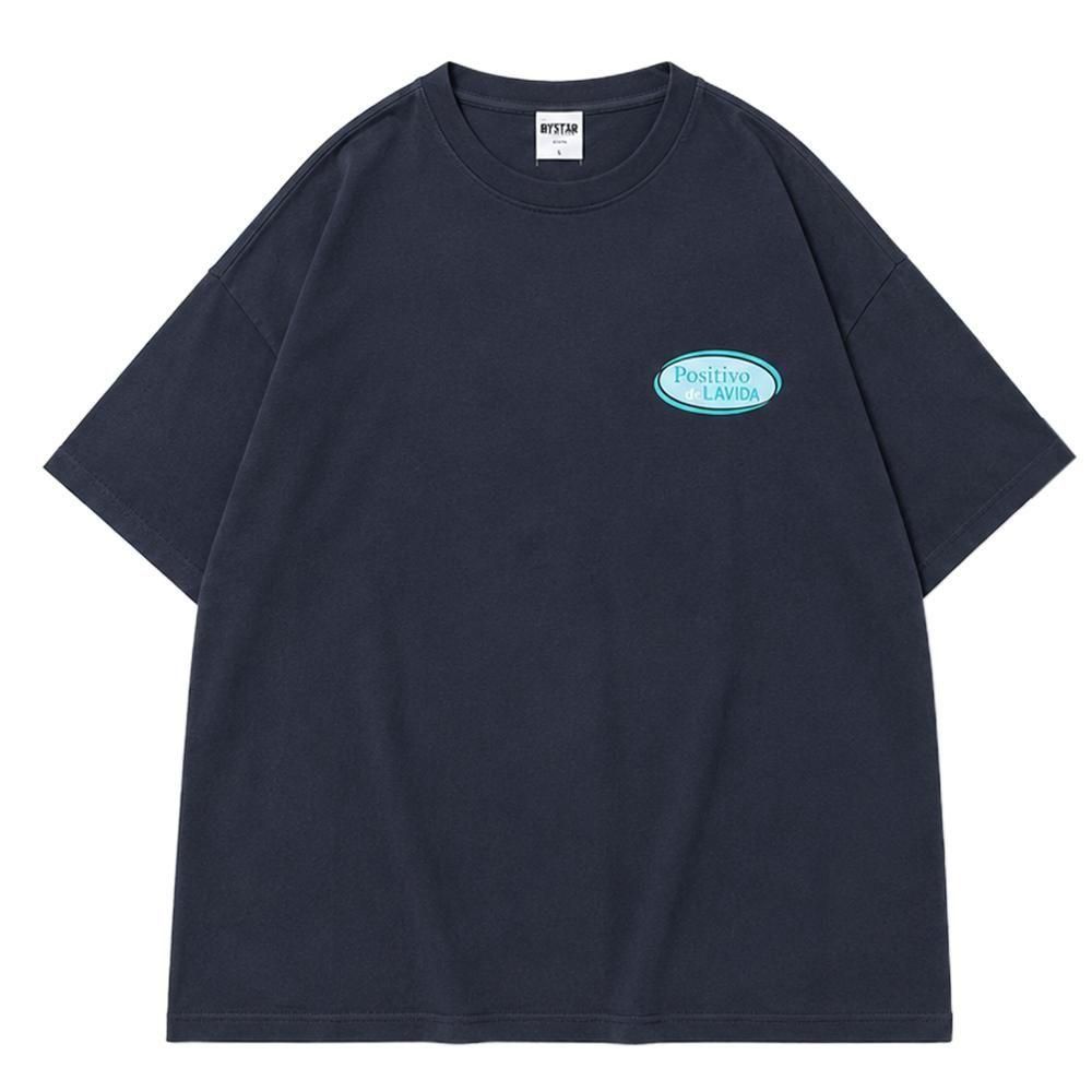 オーバルロゴ 半袖Tシャツ BLACK