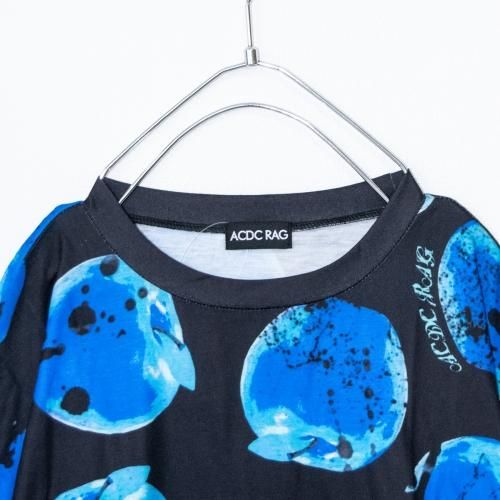 ACDC RAG アシメリンゴ ヒュージ Tシャツ Black/Blue
