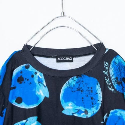 ACDC RAG アシメリンゴ ヒュージ Tシャツ Black/Blue