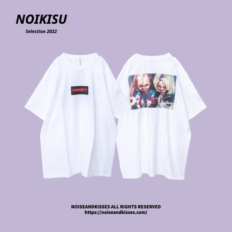 チャッキー CHUCKY フォトプリント 半袖Tシャツ WHITE