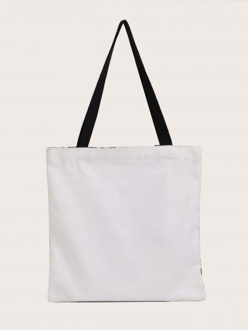 フルーツ柄 トートバッグ WHITE