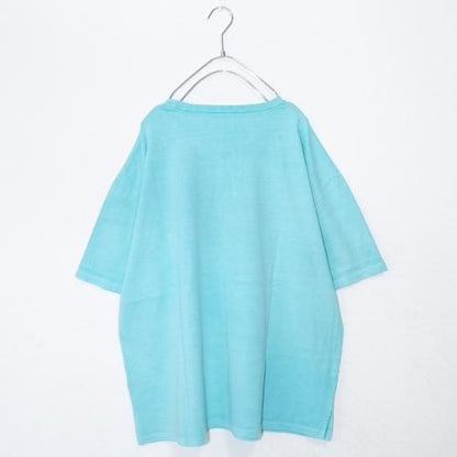 カレッジロゴプリント 半袖Tシャツ Mint Blue