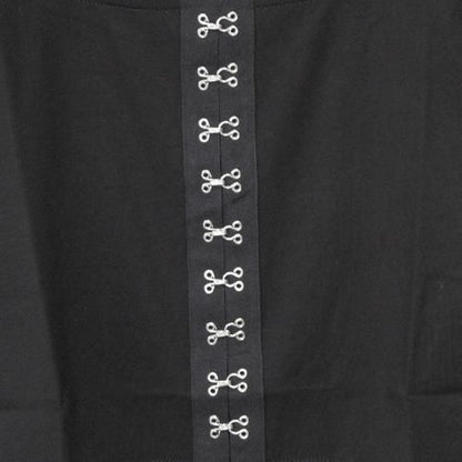 フロントホック 半袖Tシャツ BLACK