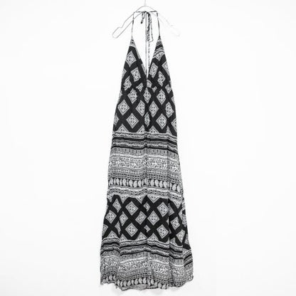 Ethnic Camisole Maxi Dress Black - YOUAREMYPOISON