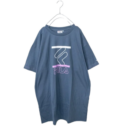 FILA Logo Graphic Short Sleeve T-Shirt BLUE