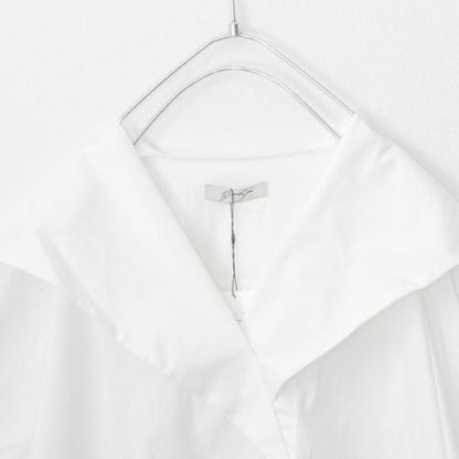 Brown&Street バックフラップ半袖シャツ WHITE