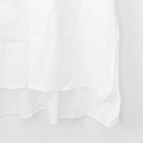 Brown&Street バックフラップ半袖シャツ WHITE