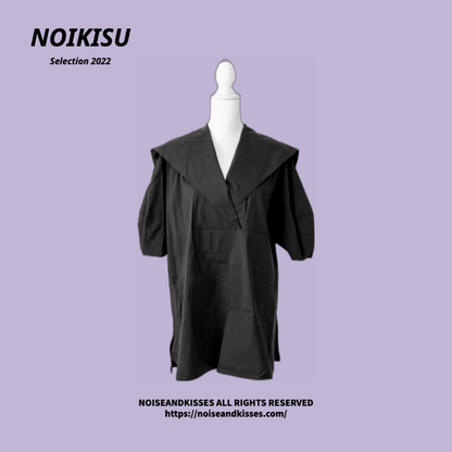 Brown&Street Back Flap Sailor Collar S/S Shirt (2 color) - YOUAREMYPOISON