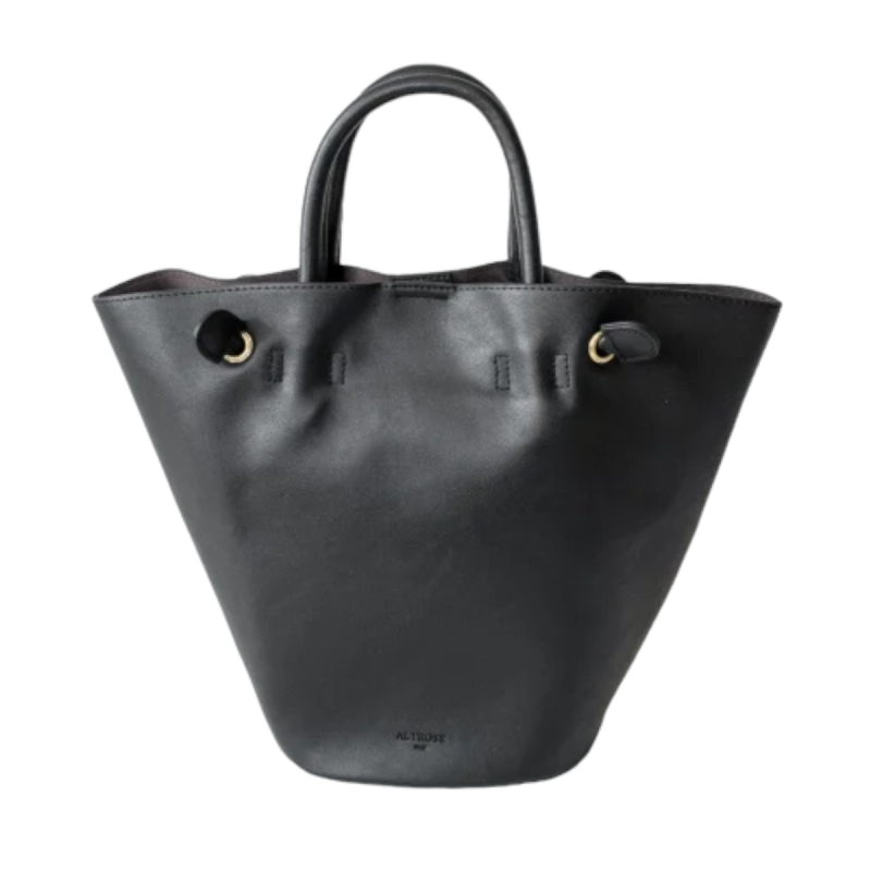 シンプル 巾着付 2WAY トートバッグ [バルゴ] BLACK