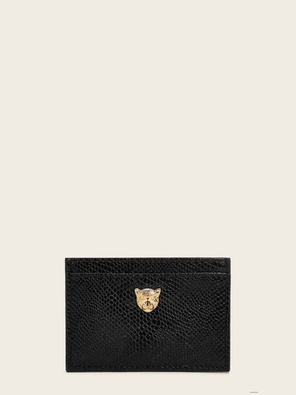 Emboss Card Case Black - YOUAREMYPOISON