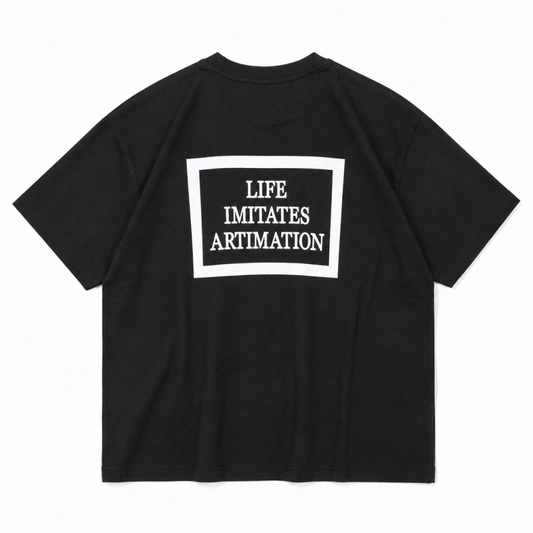 すばらしきこのせかい The Animation コラボレーション Main Logo 半袖Tシャツ BLACK AMSB001