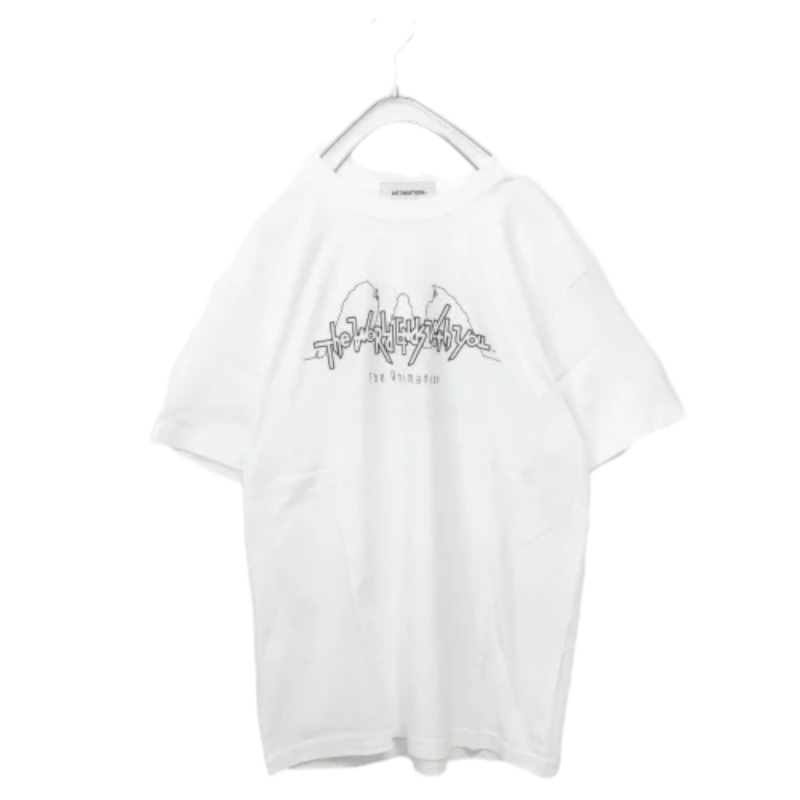 The World Ends With You The Animation Collaboration Main Logo Short Sleeve T-Shirt WHITE AMSB001