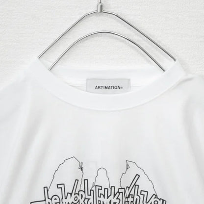 The World Ends With You The Animation Collaboration Main Logo Short Sleeve T-Shirt WHITE AMSB001