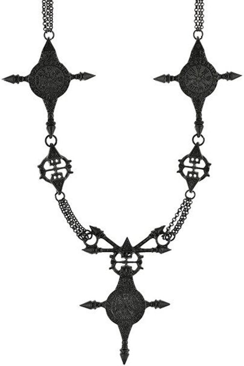 Restyle Vegvisir Necklace BLACK
