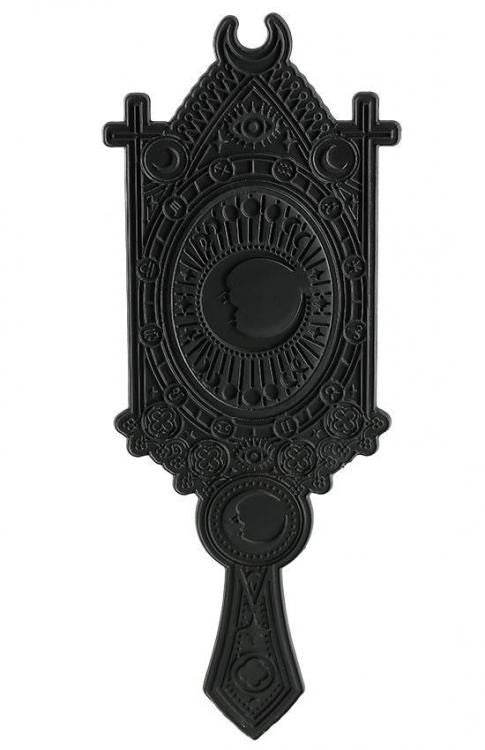 Restyle Fortune Teller Mirror with Crescent and zodiac signs BLACK