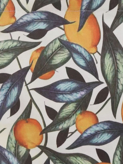 Fruit print tote bag WHITE