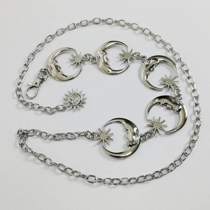 三日月チェーン ベルト SILVER