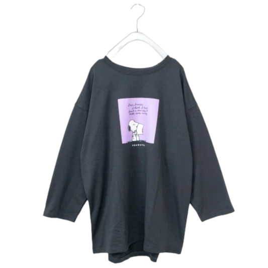 PEANUTS スヌーピー ワンマイルウェア 上下セット CHARCOAL チャコール ［SALE］