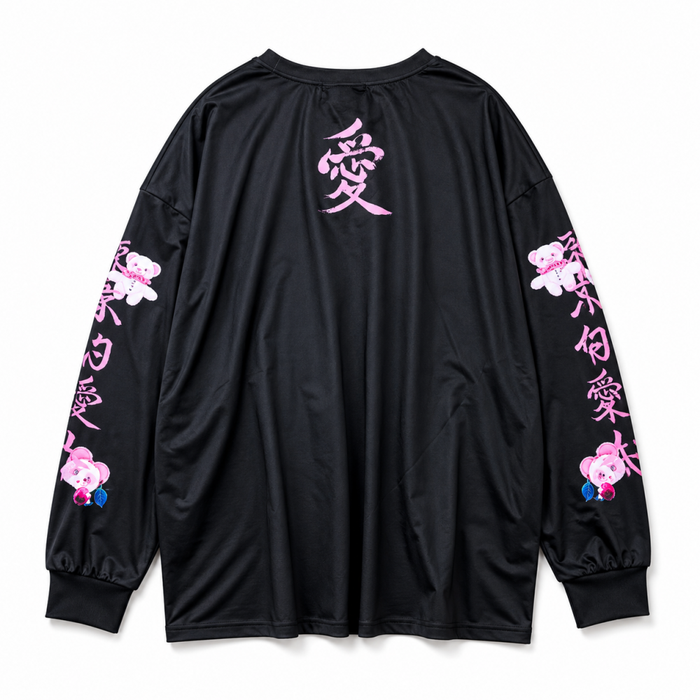瑪莉社長 x ACDC RAG 愛BEAR ロンT BLACK