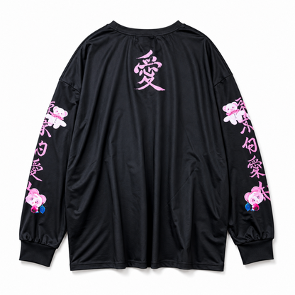 瑪莉社長 x ACDC RAG 愛BEAR ロンT BLACK