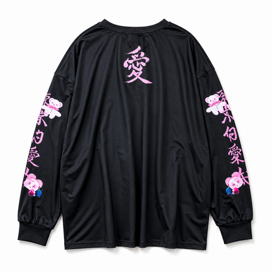 瑪莉社長 x ACDC RAG 愛BEAR ロンT BLACK