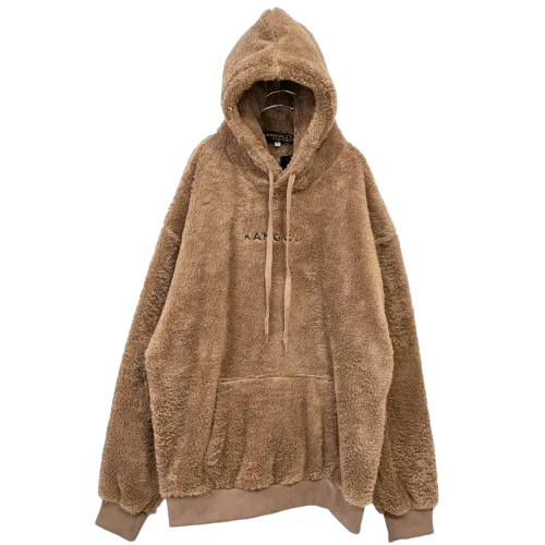 KANGOL KG Boa Fleece Pullover Hoodie Mocha