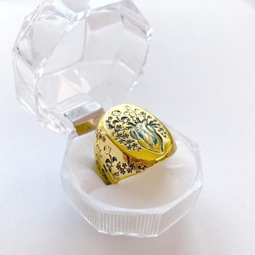 【会員限定0円】THE HEART 心臓 プレートリング GOLD ゴールド