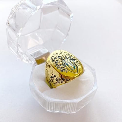 【会員限定0円】THE HEART 心臓 プレートリング GOLD ゴールド
