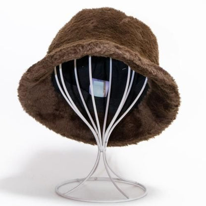 milsa エコファーバケットハット 洗濯機洗いOK Brown
