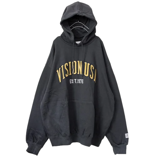 VISION STREET WEAR Satin Patch Logo Hoodie - YOU ARE MY POISON