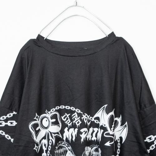 SUNCITY DOLL x ACDC RAG Sweet My Pain ヒュージTシャツ BLACK