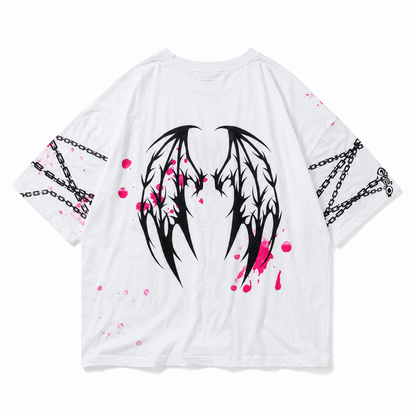 SUNCITY DOLL x ACDC RAG Sweet My Pain ヒュージTシャツ WHITE