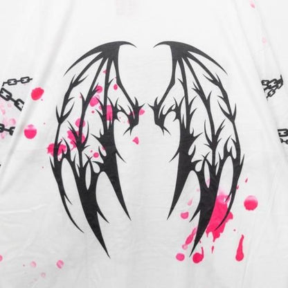 SUNCITY DOLL x ACDC RAG Sweet My Pain ヒュージTシャツ WHITE