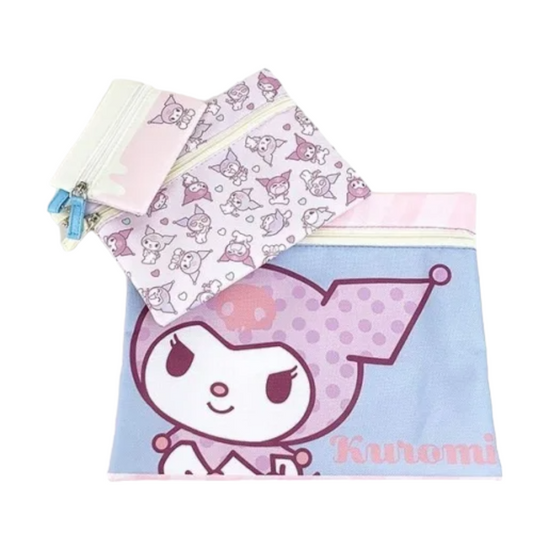 Sanrio Kuromi 3-Pouch Set