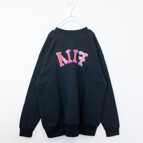 FILA EXCLUSIVE FS3077 クルーネック スウェットシャツ BLACK