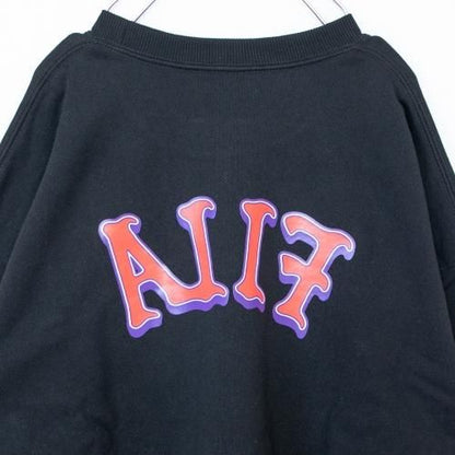 FILA EXCLUSIVE FS3077 クルーネック スウェットシャツ BLACK