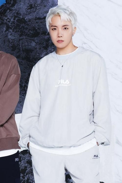 FILA【Find your Basics】BTS着用モデルパーカー GRAY グレー
