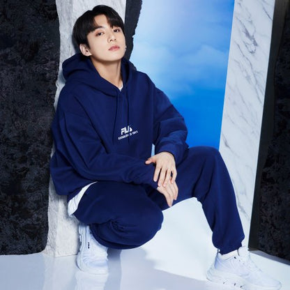 FILA [Find your Basics] BTS-worn model sweatpants, Navy