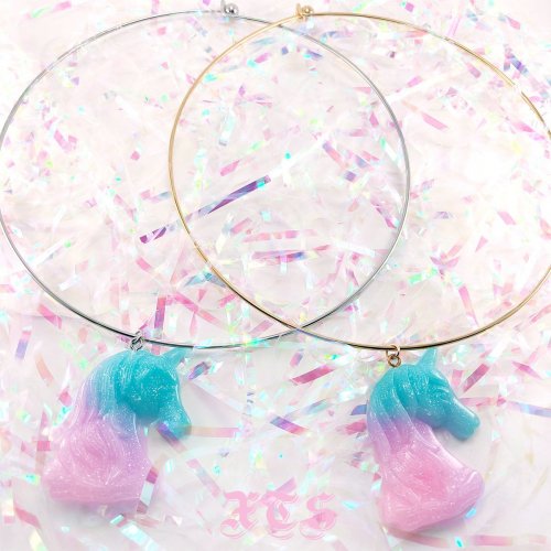 XTS Pastel Unicorn Choker 100 Yen Store 