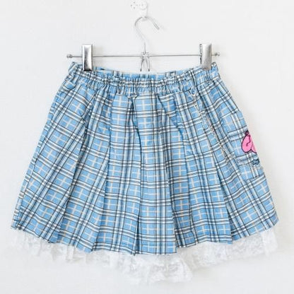 ACDC RAG x サンリオ マイメロディ チェーン付き プリーツミニスカート BLUE