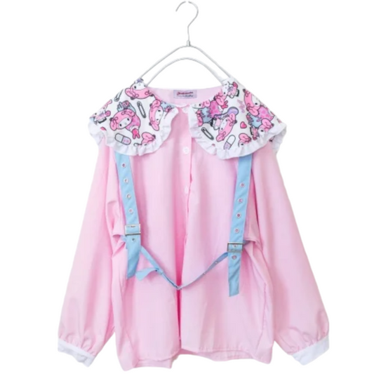 ACDC RAG x Sanrio My Melody Harness Long Sleeve Blouse PINK