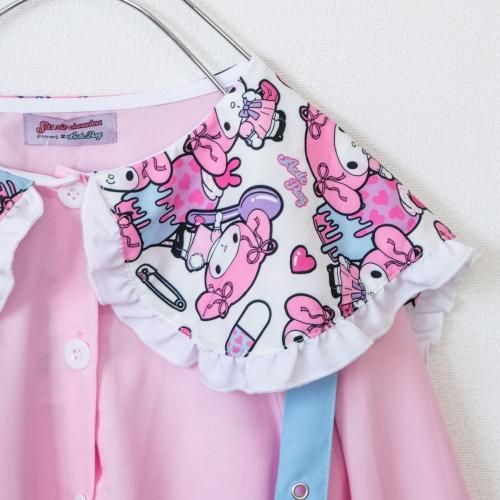 ACDC RAG x サンリオ マイメロディ ハーネス付き 長袖ブラウス PINK ピンク