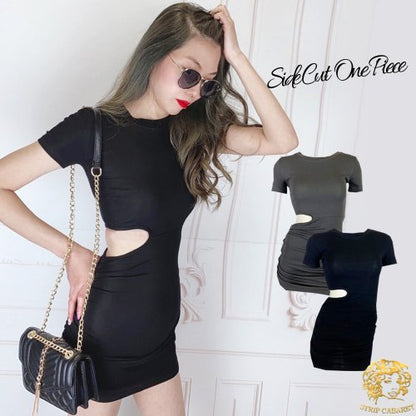 チャイナドレス ミニ丈 BLACK