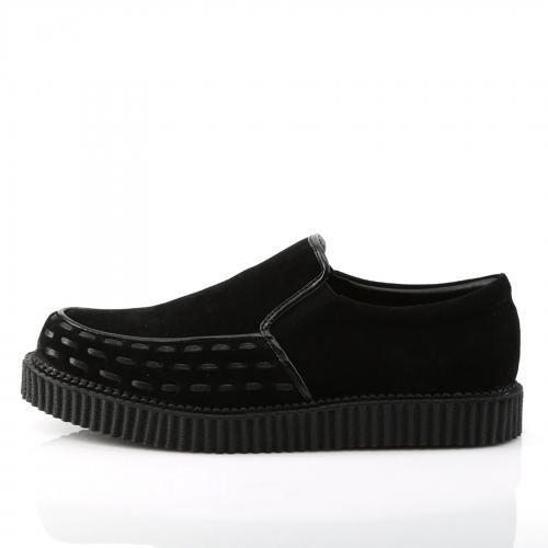 Demonia デモニア ローファークリーパーシューズ V-CREEPER-607 BLACK