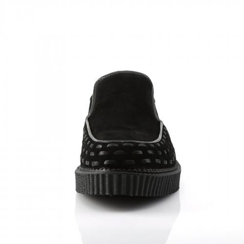Demonia デモニア ローファークリーパーシューズ V-CREEPER-607 BLACK