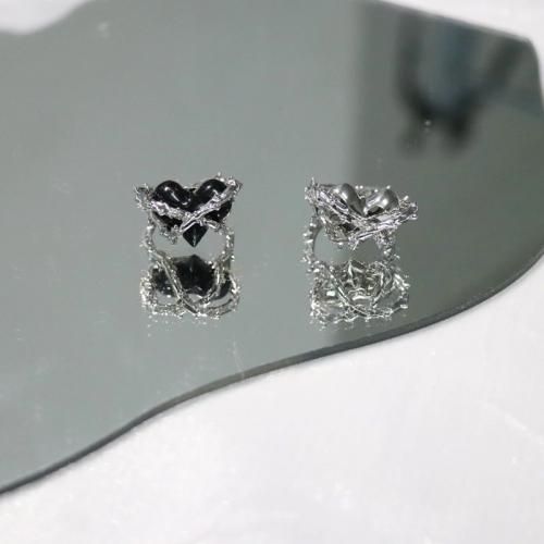 有刺鉄線 ハート リング SILVER